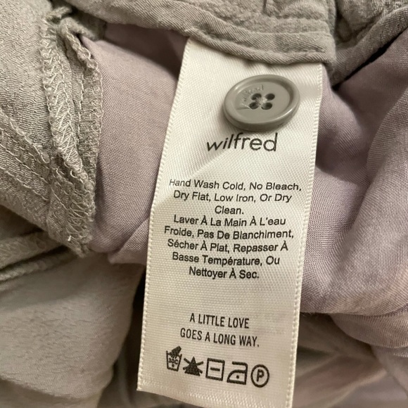 BNWT Wilfred Marais Pants in Ashen Size Small - Picture 5 of 5